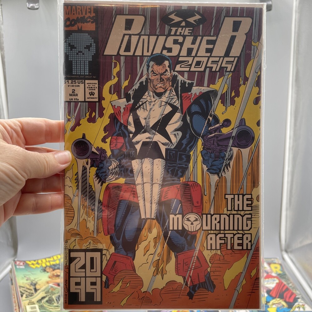 Punisher 2099 Comic Book #2 Mar 1993, Marvel Comics The Mourning After